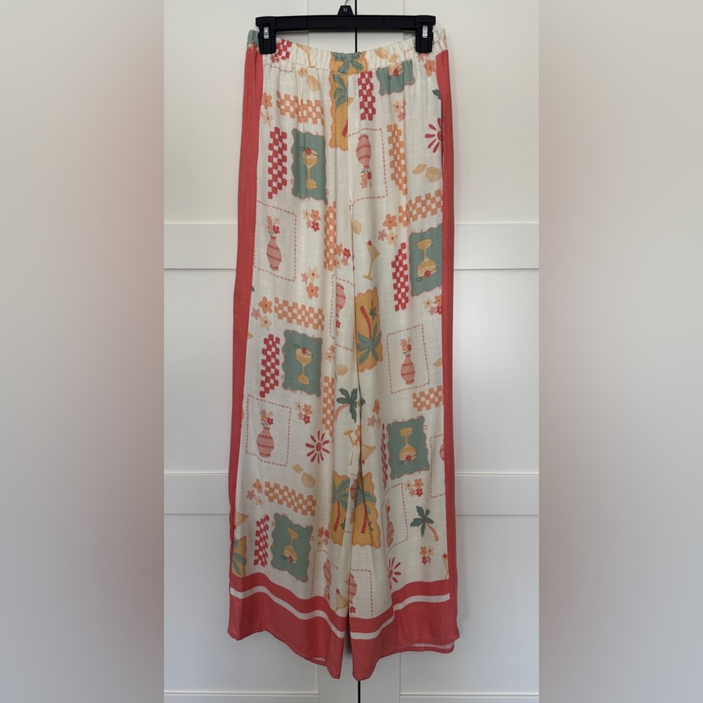 Colorful Patterned Beach Pants - image 4